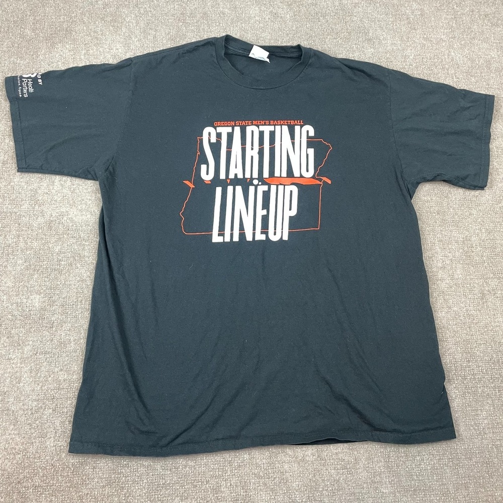 Oregon State Beavers Basketball NCAA Port & Company T-Shirt Mens XL Black Cotton